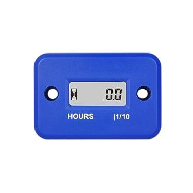Imagem de Medidor de hora de indução digital Runleader, medidor de hora de manutenção para andar de skate cortador de grama trator divisor de registro barco motor externo inversor marinho gerador de moto de neve ATV Dirt Bike (HM006A-BU)