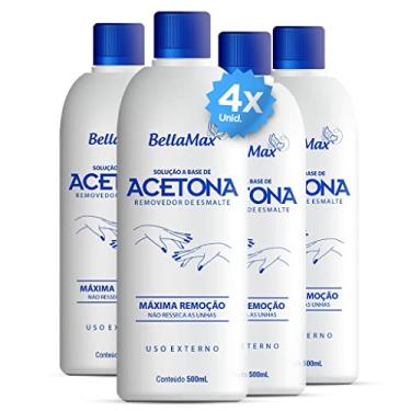 Imagem de Kit Acetona Removedor de Esmalte 500mL (500 mL, 4)