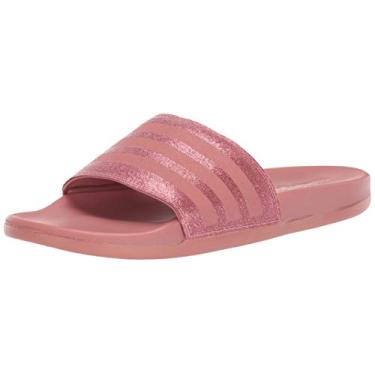 Imagem de adidas Sandália feminina Adilette Comfort Slide, Rosa cru/rosa cru/rosa cru., 8