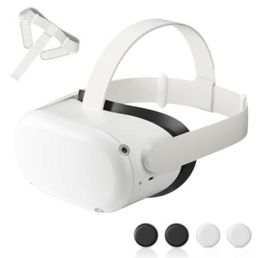 Imagem de OLCLSS Original Replacement Head Strap for Meta Quest 2,Head Strap for Oculus Quest 2,with 2 Pair Thumb Grip Caps, Strap for Meta Quest 2,Strap for Oculus Quest 2