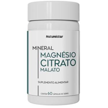 Imagem de Magnésio Citrato Malato 500mg 60 Capsulas Saúde Ossea e Muscular