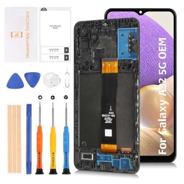 Imagem de Olivechard Tela LCD A32 5G OEM + Moldura para Samsung Galaxy A32 5G SM-A326B/DS 16.5 cm Tela LCD Substituição Digitalizador Kit de Montagem Pantalla para a326br a236u a236w a236k
