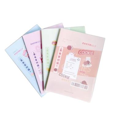 Imagem de Caderno de manga de borracha de 2 peças, artigos de papelaria para estudantes do ensino médio e universitário, caderno espesso, capa de borracha B5 - 96 folhas - Gourmet