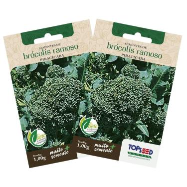 Imagem de 2X Sementes de Brócolis Ramoso Piracicaba TOPSEED