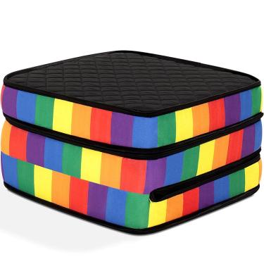 Imagem de Puff 3 em 1 Multiuso Solteiro Dobrável D33 Rainbow - BF Colchões