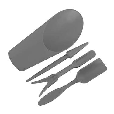 Imagem de 4 Pçs Kit Plantador de Jardim Pá de Semeadura Colher Balde Colher Suculentas Ferramenta Mudas Bonsai Fertilizante Dispositivo de Perfuração Faça Você Mesmo (Preto)