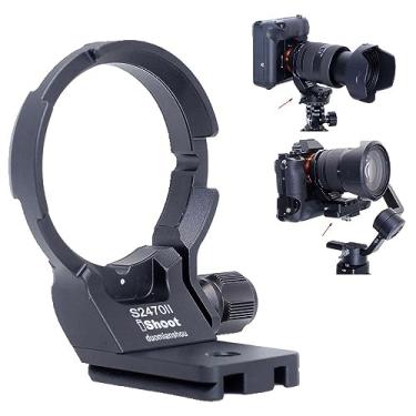 Imagem de iShoot Anel de suporte de tripé para lente de colar compatível com Sony FE 24-70mm f/2.8 GM II, FE 16-35mm F2.8 GM II, FE 20-70mm F4 G, suporte para braçadeira e estabilizador de placa de liberação