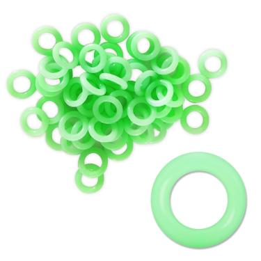 Imagem de SooGree Anéis de estacas de tenda, acessórios para tendas que brilham no escuro, anéis de prego de dossel de barraca, círculo de estaca de solo de acampamento, laço de pinos de barraca de