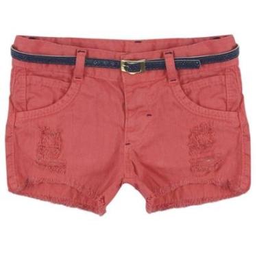 Imagem de Shorts Look Jeans Sarja c/ Cinto Collor - 04 - GOIABA-Unissex