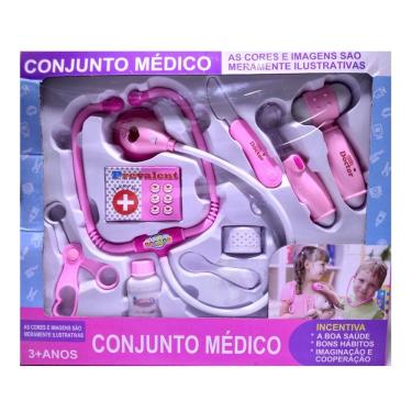 Imagem de Kit Médico Infantil Som coração Brinquedo Infantil
