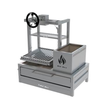 Imagem de Hotbox, Parrilla Para Bancada 74X45 Com Elevação e Grelha Argentina