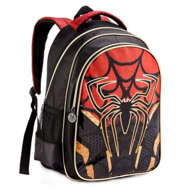 Imagem de Mochila Costas Escolar Infantil Miles Morales Spiderman Homem Aranha Grande Denlex-Masculino