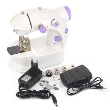 Imagem de Mini Máquina De Costura Portatil Com Pedal - Countertech, Bivolt