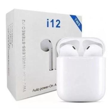 Imagem de Fone De Ouvido Bluetooth Compativel com  I12 Tws 5.0 Na Caixa - DMK