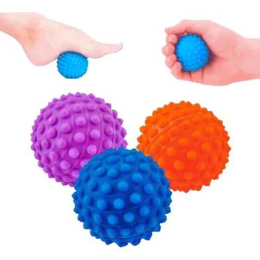 Imagem de 24 Bolinha de Massagear Pés Cravo Anti Stress Fisioterapia - Apolo Bri