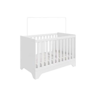 Imagem de Berço / Mini Cama Infantil Popy Retrô Branco Brilho - Peroba - Móveis 