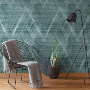 Imagem de Papel de Parede Antigua Geométrico Azul 388242AG - AS CREATION