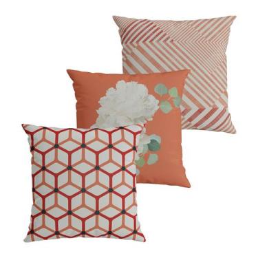 Imagem de Kit 3 Capas de Almofada Decorativa Belchior com Zíper Tecido Especial 