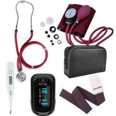 Imagem de Kit Enfermagem Acadêmico Com Estojo Completo Premium - Estetoscópio, E