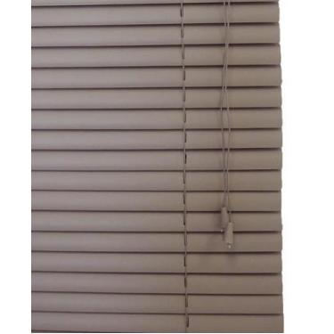 Imagem de Persiana Horizontal Pvc 25Mm Block 120Larg X 220Alt Café - Top Flex Pe