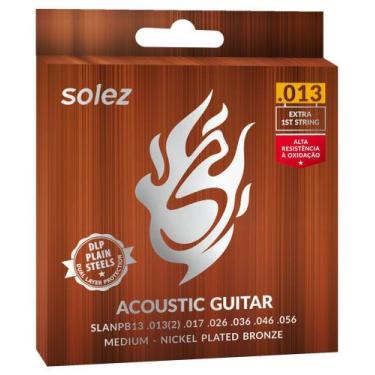Imagem de Encordoamento Violão Aço Solez 013 Nickel Plated Bronze Medium