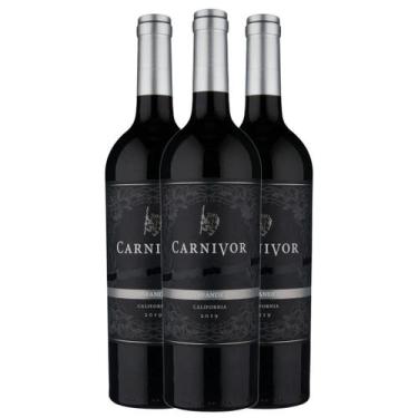 Imagem de Kit 3 Garrafas Tinto Vinho Carnivor Zinfandel 750ml - Carnivor Wines