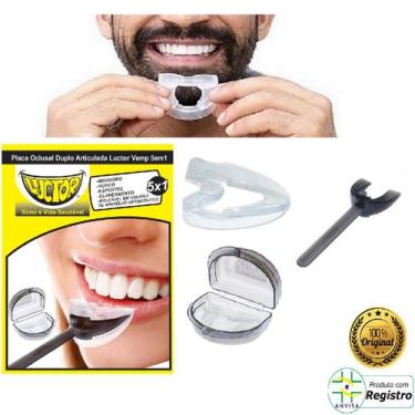 Imagem de Placa Olcusal Bruxismo Ronco Clarear dentes Espertes Molda em Usuário 