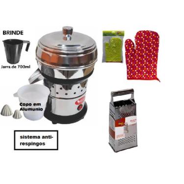 Imagem de Kit Extrator Espremedor Industrial de Suco Laranja e Limão Bivolt + Lu