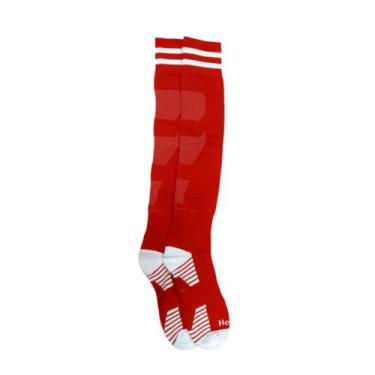 Imagem de Meião de Futebol Adulto Masculina - Hoahi Sport, Vermelho, Branco, 39/