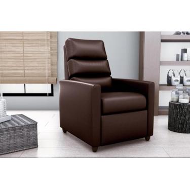 Imagem de Poltrona Reclinável MX14 Turin Corano Marrom F289- Matrix - LM DECOR