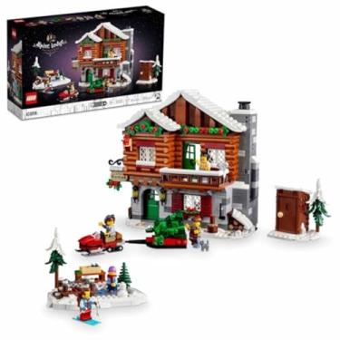 Imagem de LEGO Icons Alpine Lodge Model Building Set - Collectible DIY Kits for Adults, Ages 18+ - Log Cabin Kit for Winter Activities with Snowmobile and Minifigues - 10325