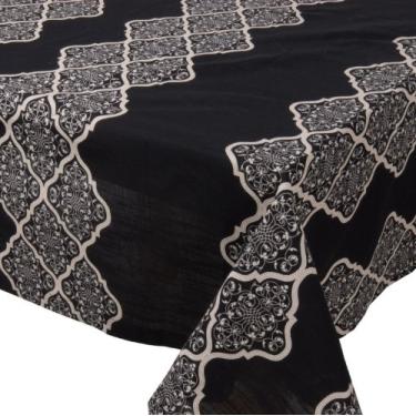 Imagem de Now Designs Toalha de mesa de 152 x 300 cm, Carlotta preta