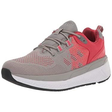 Imagem de Propét Tênis feminino ultra atlético, Cinza claro/salmão, 7 XX-Wide