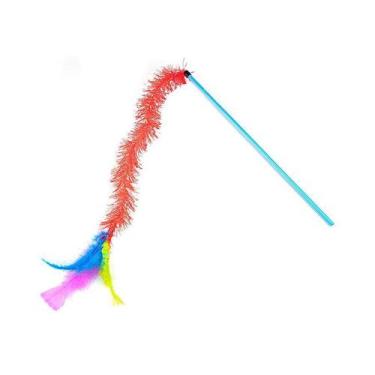 Imagem de Brinquedo LCM Varinha Cat Fuzzy para Gatos - Cores Sortidas