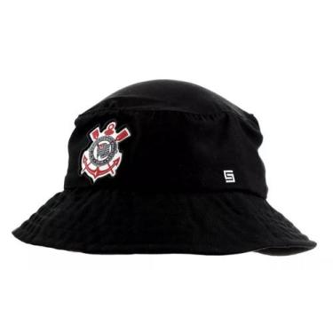 Imagem de Chapeu Gorro Bucket Hat Corinthians Gavioes Supercap Oficial, Preto, A