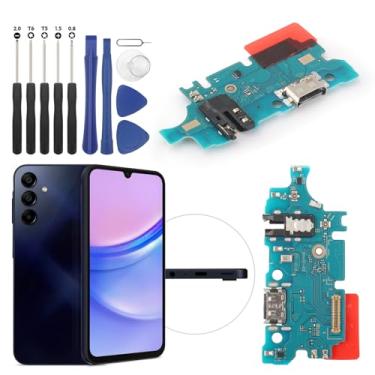Imagem de Substituição para Samsung Galaxy A15 4G Conector Dock de Porta de Carregamento para Galaxy A15 5G A156U Cabo Flexível de Substituição USB Placa de Carregador Flex Acessórios de Montagem com