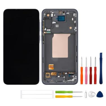 Imagem de SWARK Tela LCD OLED compatível com Galaxy A55 [6,6 polegadas] (com função de impressão digital) SM-A556V, SM-A556B, SM-A556B/DS Substituição de montagem de digitalizador de tela sensível ao toque +