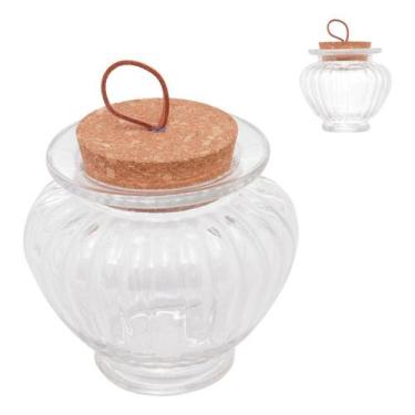 Imagem de Pote de Vidro com Tampa de Rolha e Puxador Classic 300ml - Lyor