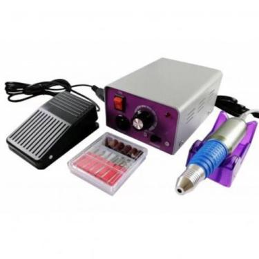 Imagem de Lixa Elétrica Motor Unha Brocas Profissional Gel Manic Fibra - BCS