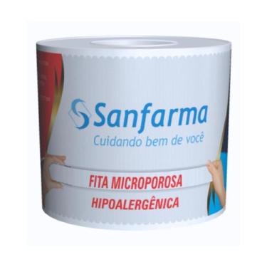 Imagem de Fita Microporosa Micropore Sanfarma Branco 50mm x 4,5m 6 UN