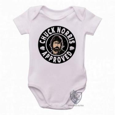 Imagem de body nenê criança roupa bebê Chuck Norris approved - Empório Dutra, GG