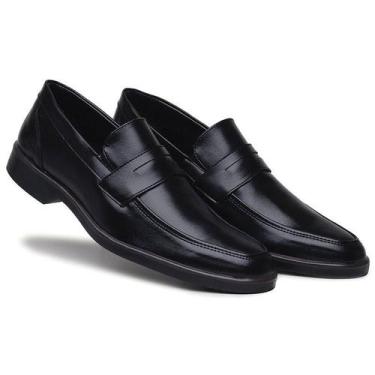 Imagem de Sapato Social Casual Masculino Confortável Preto Bico Fino - RINALDI'S