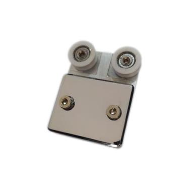 Imagem de Roldana dupla 1126 D tipo carrinho para vidro temperado blindex - Dema