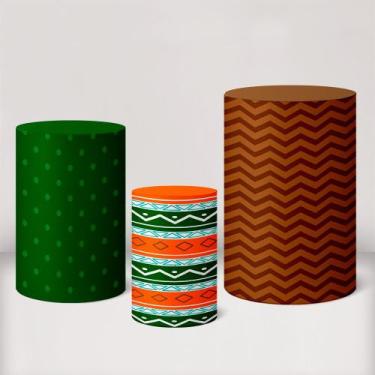 Imagem de Trio Capas De Cilindro C/ Elástico Bosque Encantado - Fadrix