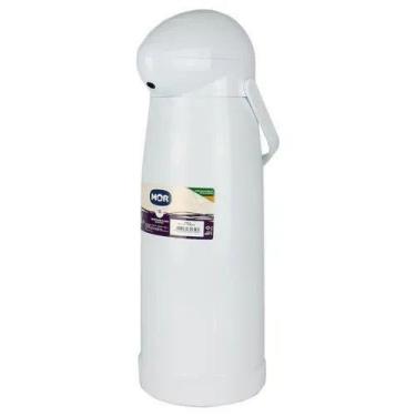 Imagem de Garrafa Térmica de Pressão Nobile 1,9 Litros Branca - MOR