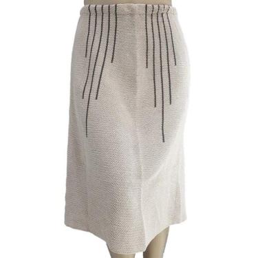Imagem de Saia Feminina Tricot Jacq - Katlen Tricot, Bege, Único