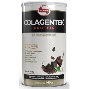 Imagem de Colagentek protein lata 460g sabor cacau - VITAFOR
