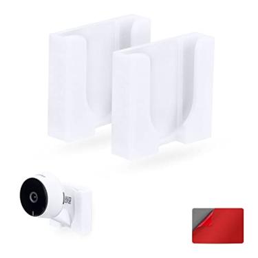 Imagem de Pacote com 2 suportes de parede para câmera interna LaView LV-PWF1 1080P HD, suporte adesivo para câmera de segurança, reduz pontos cegos e desordem, adesivo e montagem rosqueada – fácil de instalar