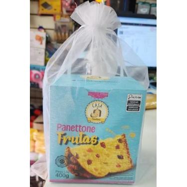 Imagem de 10 saquinhos lembrancinha Branco tule organza 30x40 Panetone - Generic