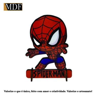 Imagem de Totem de Mesa Garoto Aranha Modelo 2 20cm Displays Aniversário Mdf Ade